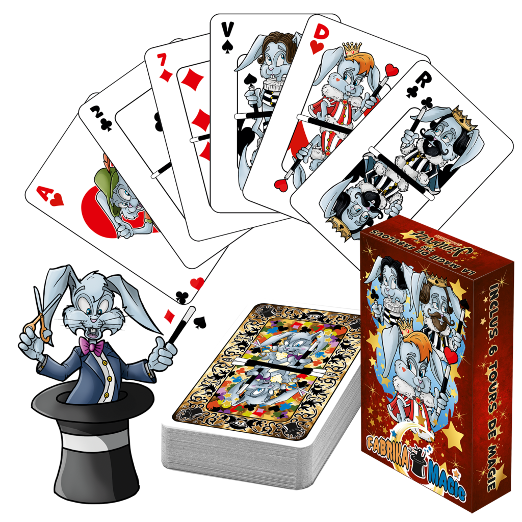 Lot de 2 paquet de cartes Rouge et Bleu - Jeux de Cartes - Playing